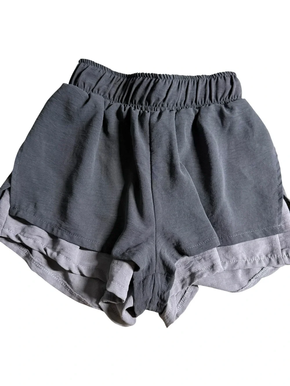 Altar'd State Gray Layered Athletic Shorts